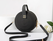 Woven Round Crossbody Bag