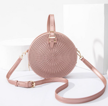 Woven Round Crossbody Bag