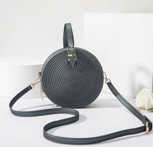 Woven Round Crossbody Bag