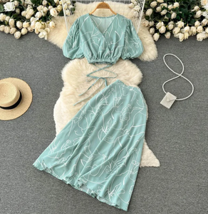 Two-piece Vacay Midi Dress