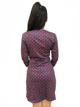 Fleur De Lis Patterned Wrap Dress (BACKORDER)