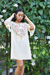 Embroidered Bohemian Shift Dress [BACKORDER]