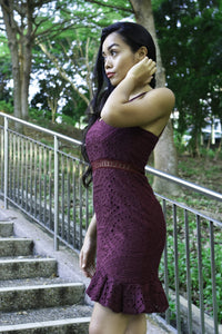 Hollow-Cut Fish-tail Dress [Premium]