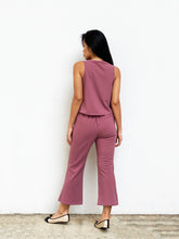 Sleeveless Two-Piece Suit