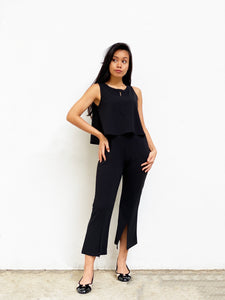 Sleeveless Two-Piece Suit