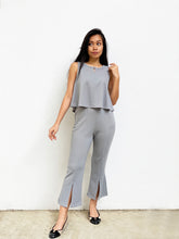 Sleeveless Two-Piece Suit