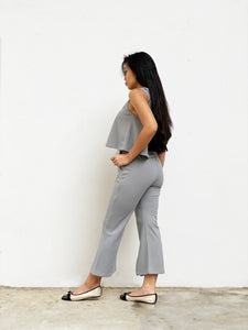Sleeveless Two-Piece Suit