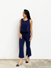 Sleeveless Two-Piece Suit