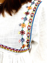 Embroidered Lantern Sleeved Babydoll Top