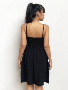 Embroidered Babydoll Sphag dress