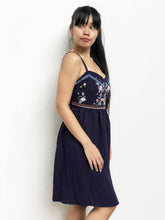 Embroidered Babydoll Sphag dress