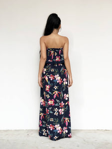 Lace Panelled Floral Maxi