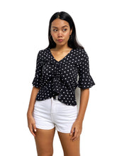 Ruched Polka Dot Top