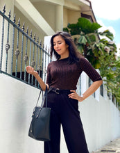 Shimmery Knitted Silk Top [BACKORDER]