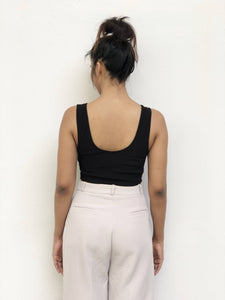Lace-up Cropped Tank