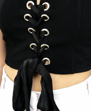 Lace-up Cropped Tank