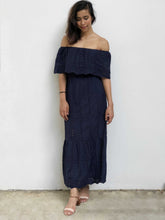 Eyelet Lace Off-Shoulder Maxi Dress