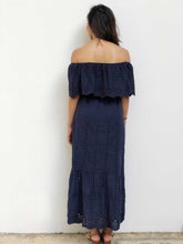 Eyelet Lace Off-Shoulder Maxi Dress