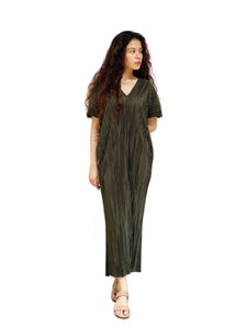 Pleated Kaftan Midi [BACKORDER]
