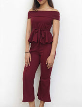 Two-Piece Peplum Jumpsuit