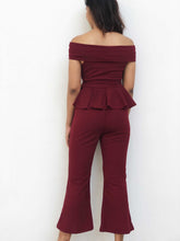 Two-Piece Peplum Jumpsuit