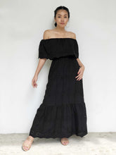 Eyelet Lace Off-Shoulder Maxi Dress