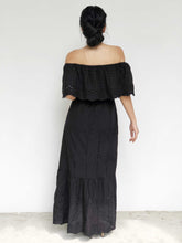Eyelet Lace Off-Shoulder Maxi Dress