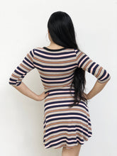 Striped Knitted Skater Dress