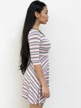 Striped Knitted Skater Dress