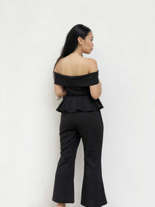 Two-Piece Peplum Jumpsuit