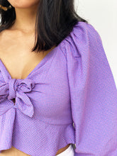Gingham Ribbon-Tie Top [BACKORDER]