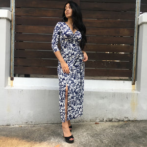 Floral Maxi/Midi Wrap Dress