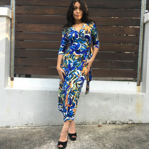 Floral Maxi/Midi Wrap Dress