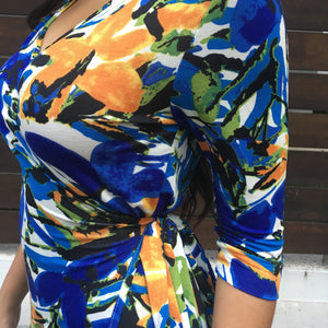 Floral Maxi/Midi Wrap Dress