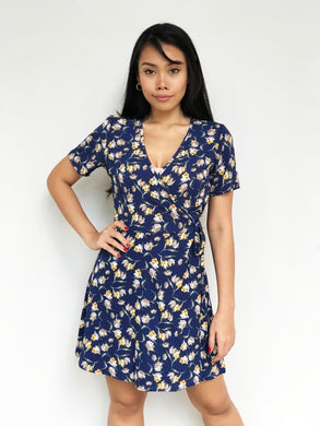 Floral Printed Wrap Dress