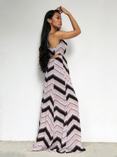 Geometric Print Side-Cutout Maxi