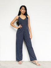 Pinstripe Navy Jumpsuit
