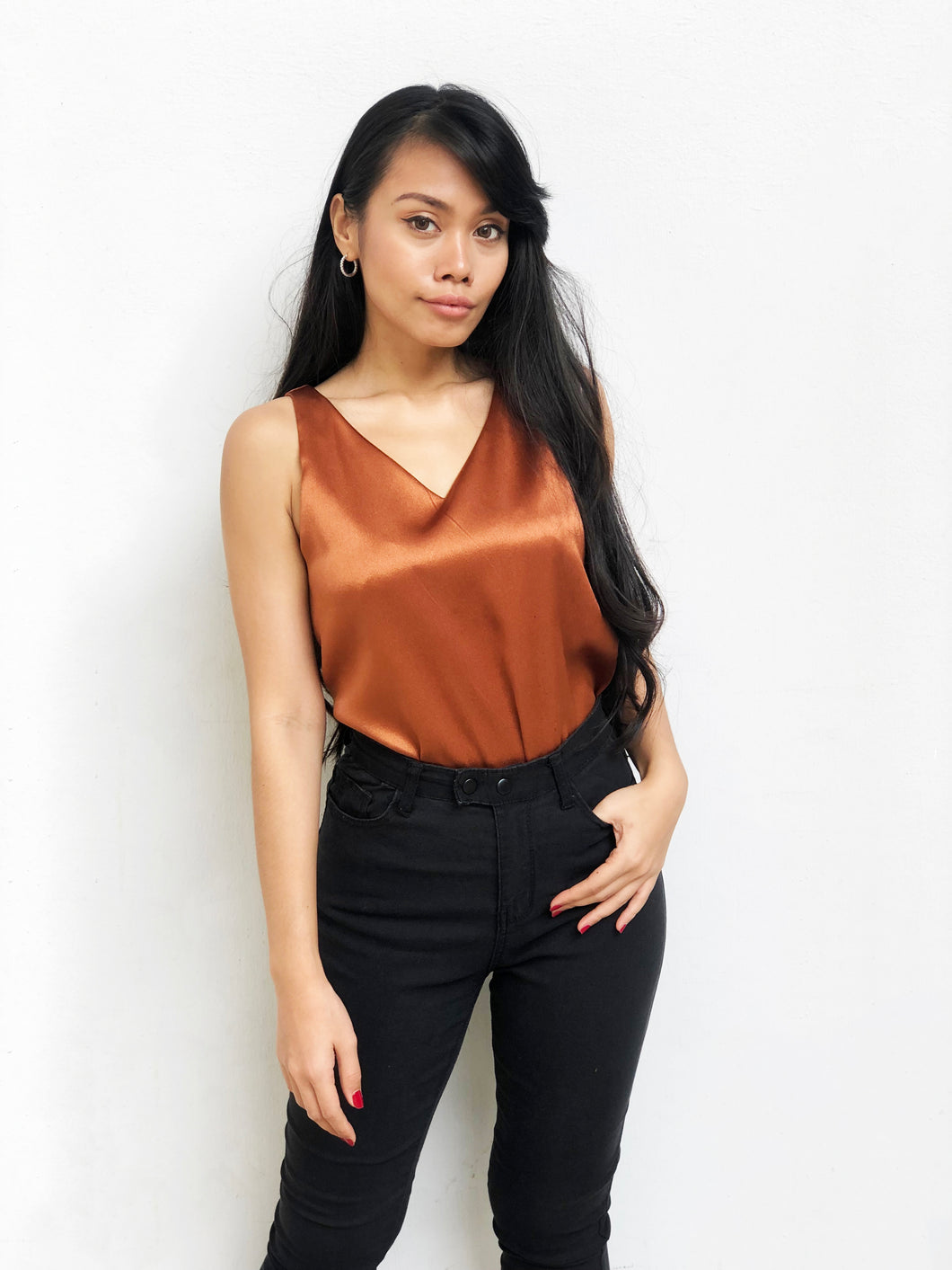 Metallic Sleeveless Top