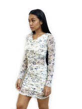 Mesh Floral Bodycon Dress