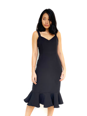 Mermaid Hem Midi Dress [Premium]