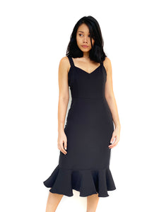 Mermaid Hem Midi Dress [Premium]