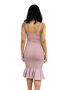 Mermaid Hem Midi Dress [Premium]