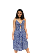 Ribbon-Tie Midi Dress