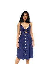 Ribbon-Tie Midi Dress