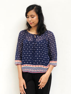 Patterned Tunic Blouse