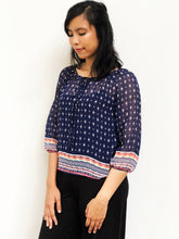 Patterned Tunic Blouse