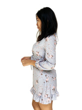 Floral Lace-up Mini Dress [BACKORDER]