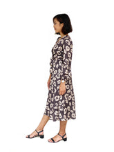 Floral Waist-Tie Midi