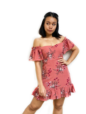 Floral Summer Bardot Dress