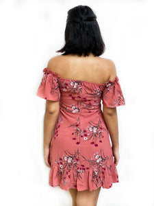 Floral Summer Bardot Dress